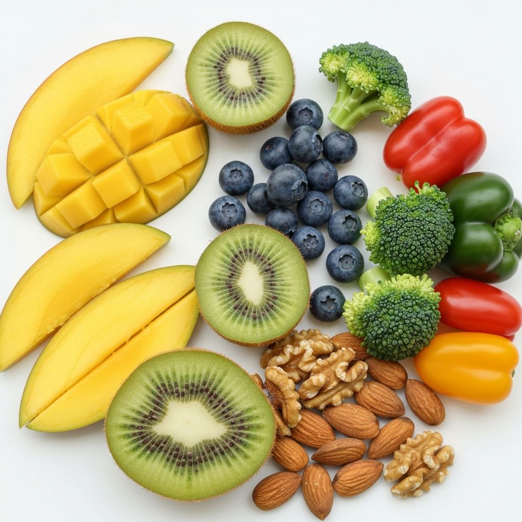 Variety of nutritious snacks